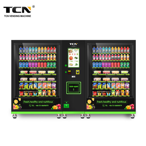 CFS-8V-L/R(V22) TCN Healthy Fresh Vegetables Salad Fruit Vending Machine With Touch Screen